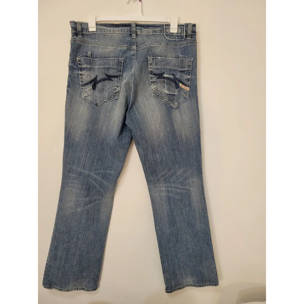 Parasuco Jeans Yoshi Fit Men's Size 38 X 32 Straight Leg Mid Rise Blue Denim